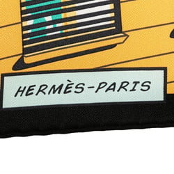 Hermes Carre 70 MINUIT AU FAUBOURG Midnight Faubourg Horse Scarf Muffler Black Multicolor Silk Women's HERMES