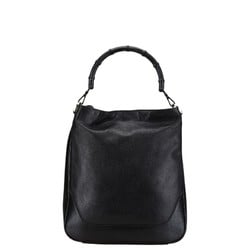 Gucci Bamboo Tote Bag 001 4058 1705 Black Nylon Leather Women's GUCCI