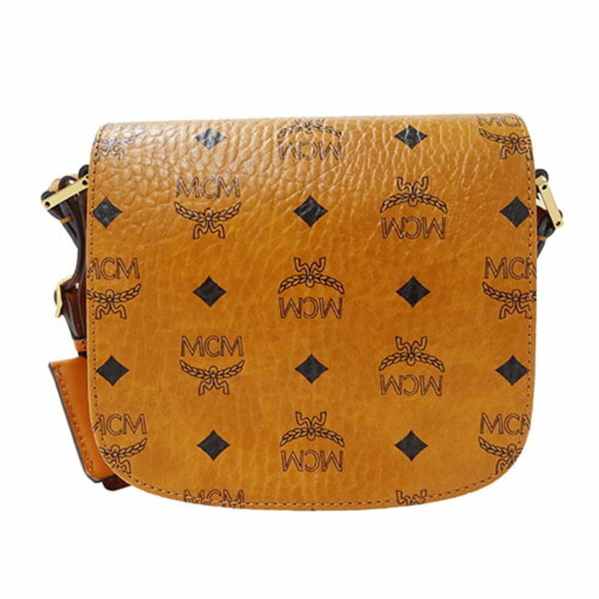 MCM Women's Shoulder Bag Visetos Brown