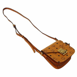 MCM Women's Shoulder Bag Visetos Brown