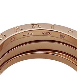 BVLGARI Men's Ring 750PG B-zero1 3-Band Pink Gold #60 Approx. Size 20 Polished