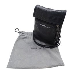 BALENCIAGA Bags for Women and Men, Shoulder Bags, Leather, Explorer, Black, 532298, Pochette