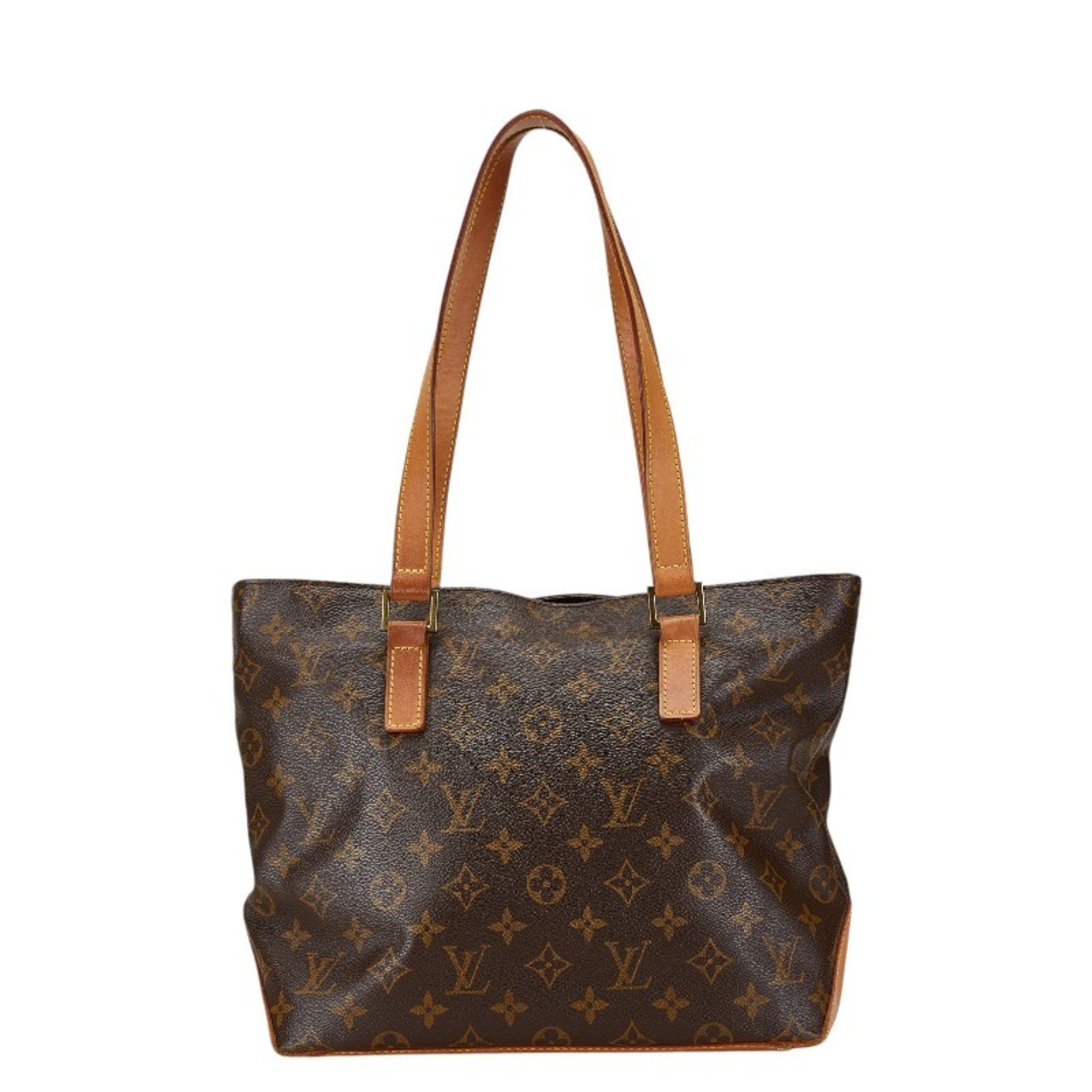 Louis Vuitton Monogram Cabas Piano Tote Bag Shoulder M51148 Brown PVC Leather Women's LOUIS VUITTON