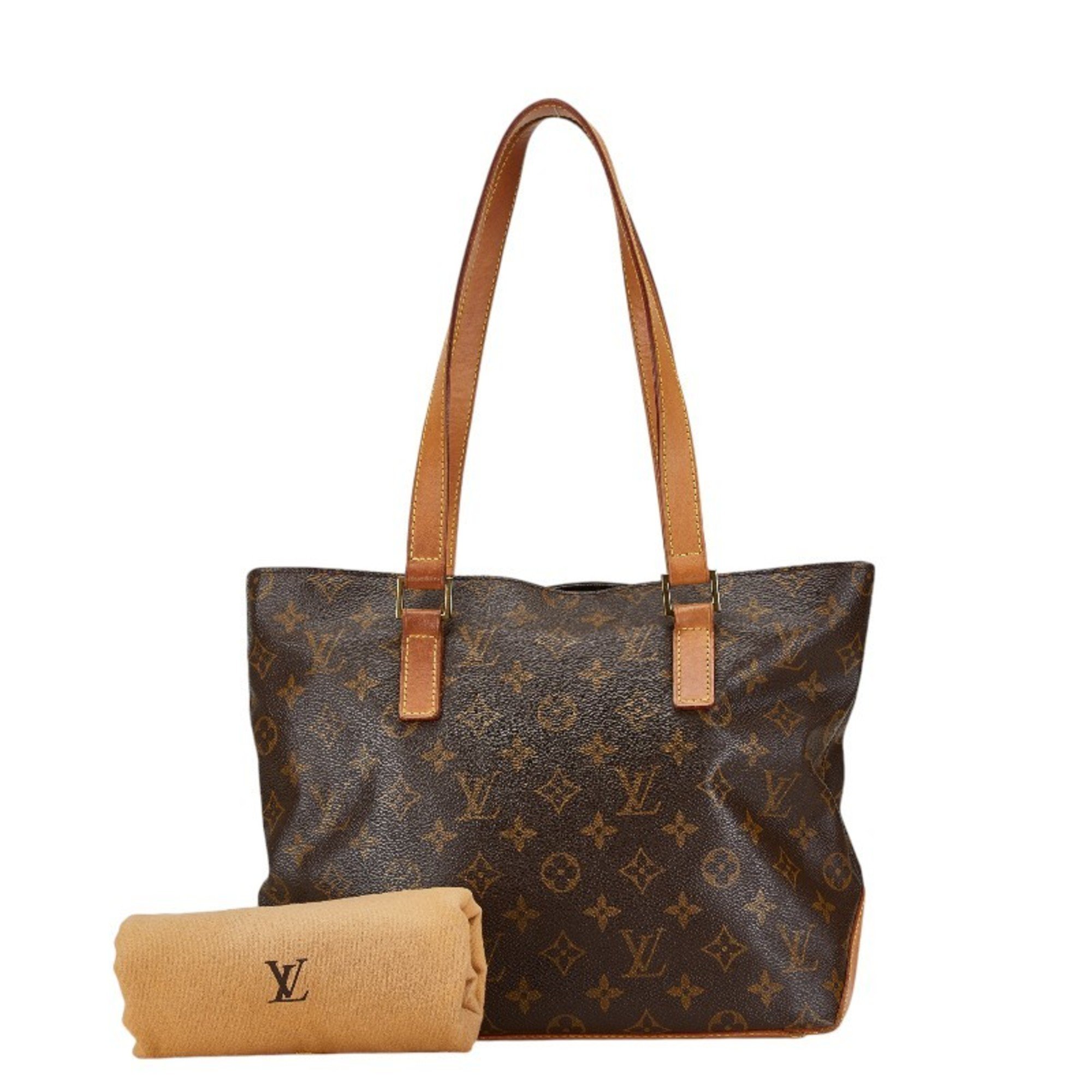 Louis Vuitton Monogram Cabas Piano Tote Bag Shoulder M51148 Brown PVC Leather Women's LOUIS VUITTON