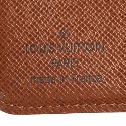 Louis Vuitton Monogram Compact Zip Bi-fold Wallet M61667 Brown PVC Leather Women's LOUIS VUITTON