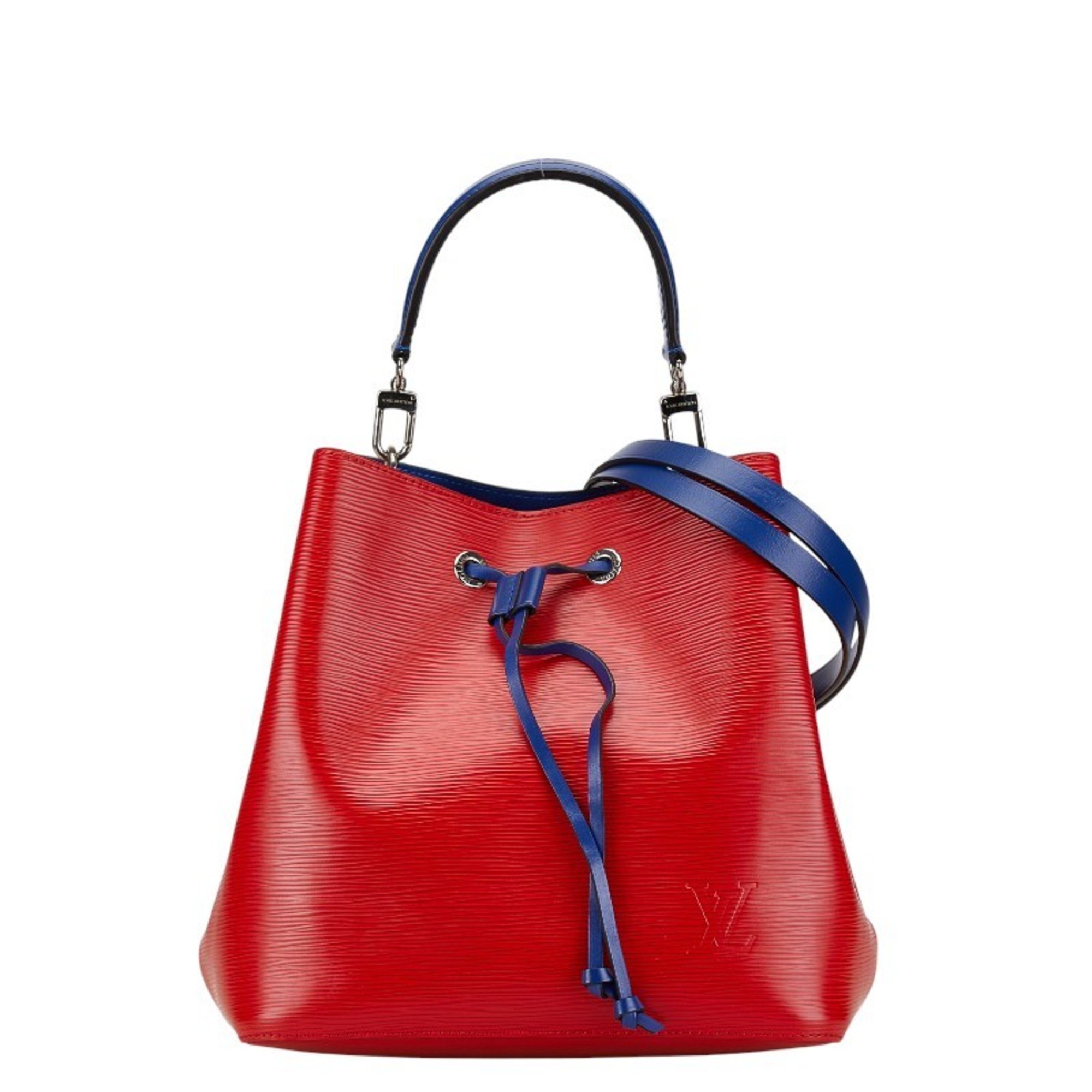 Louis Vuitton Epi NeoNoe Handbag Shoulder Bag M54365 Coquelicot Blue Leather Women's LOUIS VUITTON