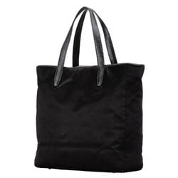 LOEWE Heart Motif Jewel Tote Bag Black Nylon Leather Women's