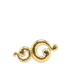 Yves Saint Laurent Saint Laurent Brooch Gold Plated Women's SAINT LAURENT