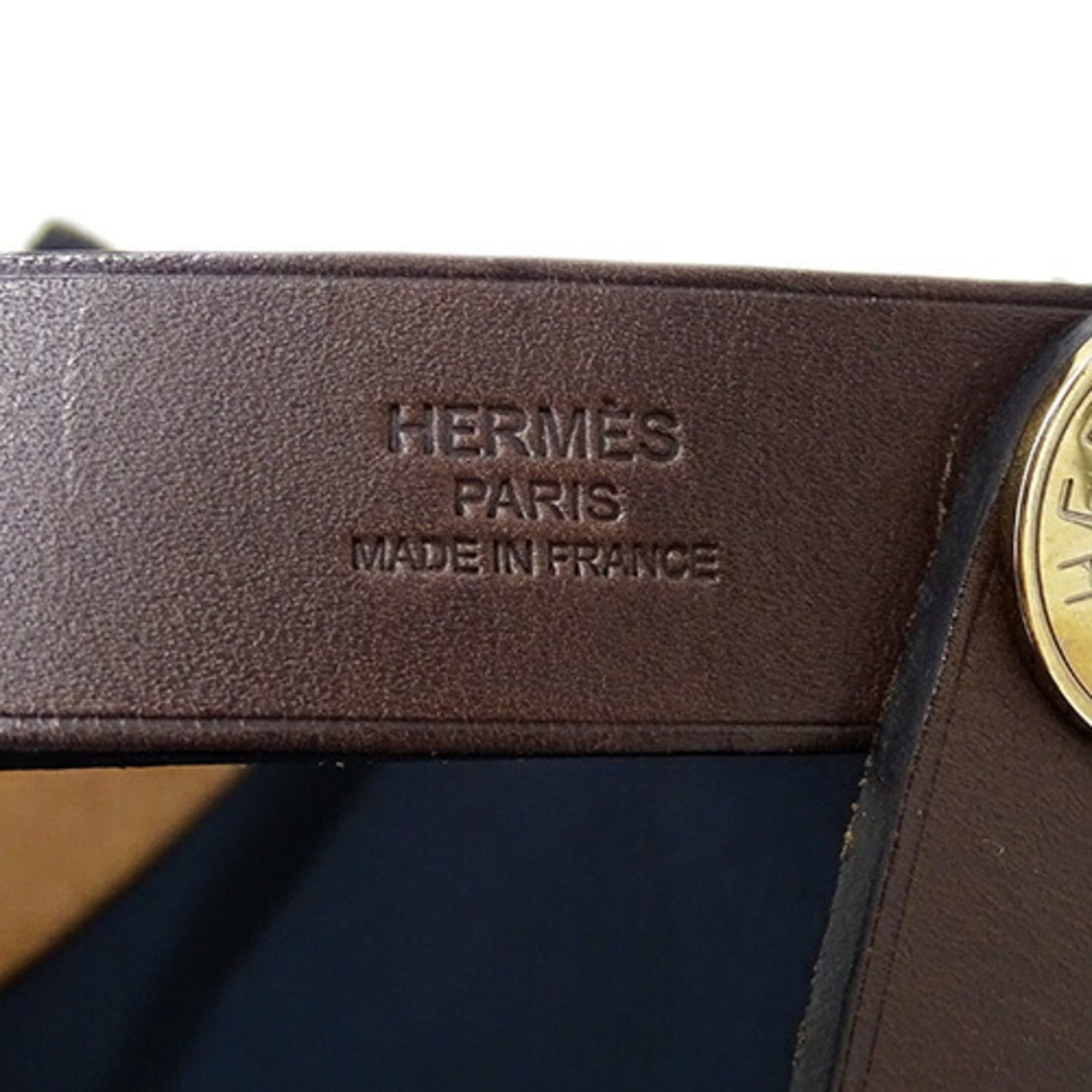 Hermes HERMES bag for women, tote bag, 2way, Caback Elan PM, Toile Officier, navy, navy blue, M engraved