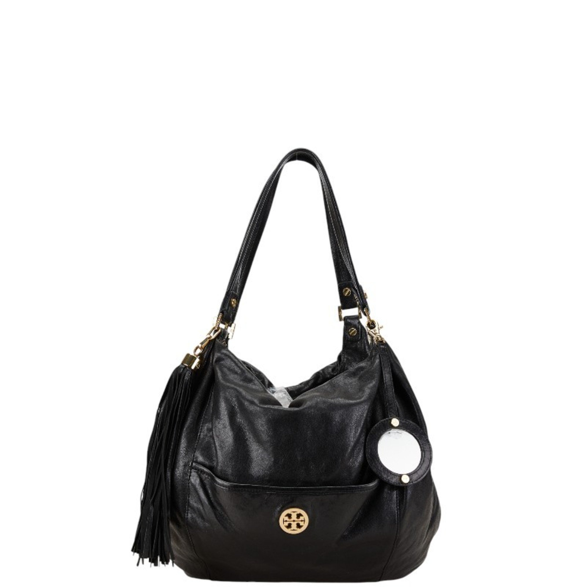 Tory Burch Bag Handbag Black Leather Women's