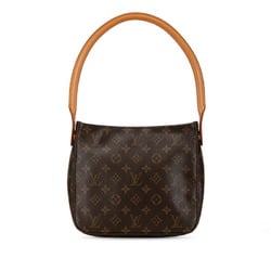 Louis Vuitton Monogram Looping MM Shoulder Bag M51146 Brown PVC Leather Women's LOUIS VUITTON