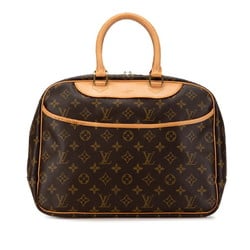 Louis Vuitton Monogram Deauville Handbag M47270 Brown PVC Leather Women's LOUIS VUITTON