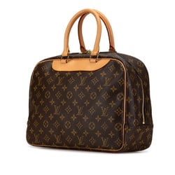 Louis Vuitton Monogram Deauville Handbag M47270 Brown PVC Leather Women's LOUIS VUITTON