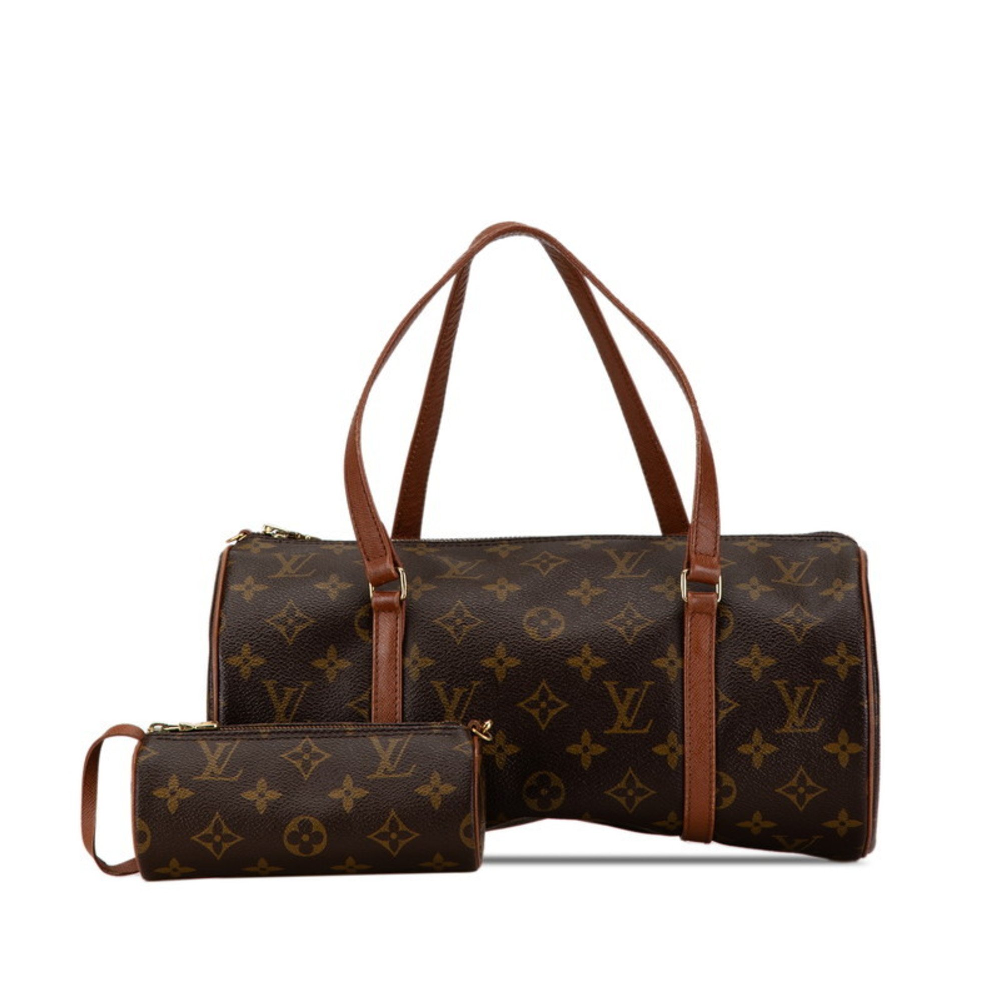 Louis Vuitton Monogram Papillon 30 Handbag M51365 Brown PVC Leather Women's LOUIS VUITTON