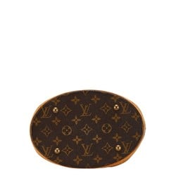 Louis Vuitton Monogram Petit Bucket PM Tote Bag Shoulder M42238 Brown PVC Leather Women's LOUIS VUITTON