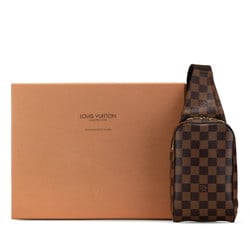 Louis Vuitton Damier Geronimos Body Bag Waist N51994 Brown PVC Leather Women's LOUIS VUITTON