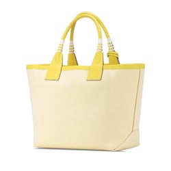 Hermes Steeple 25 Handbag Yellow Toile H Swift Leather Women's HERMES