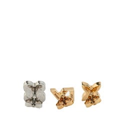 Louis Vuitton Boucle de Reuille Love Letters Earrings Set of 3 M75415 Gold Silver Plated Metal Women's LOUIS VUITTON