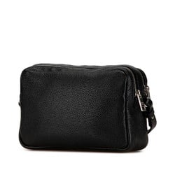 Prada Viterodai Shoulder Bag Black Leather Women's PRADA