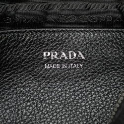 Prada Viterodai Shoulder Bag Black Leather Women's PRADA