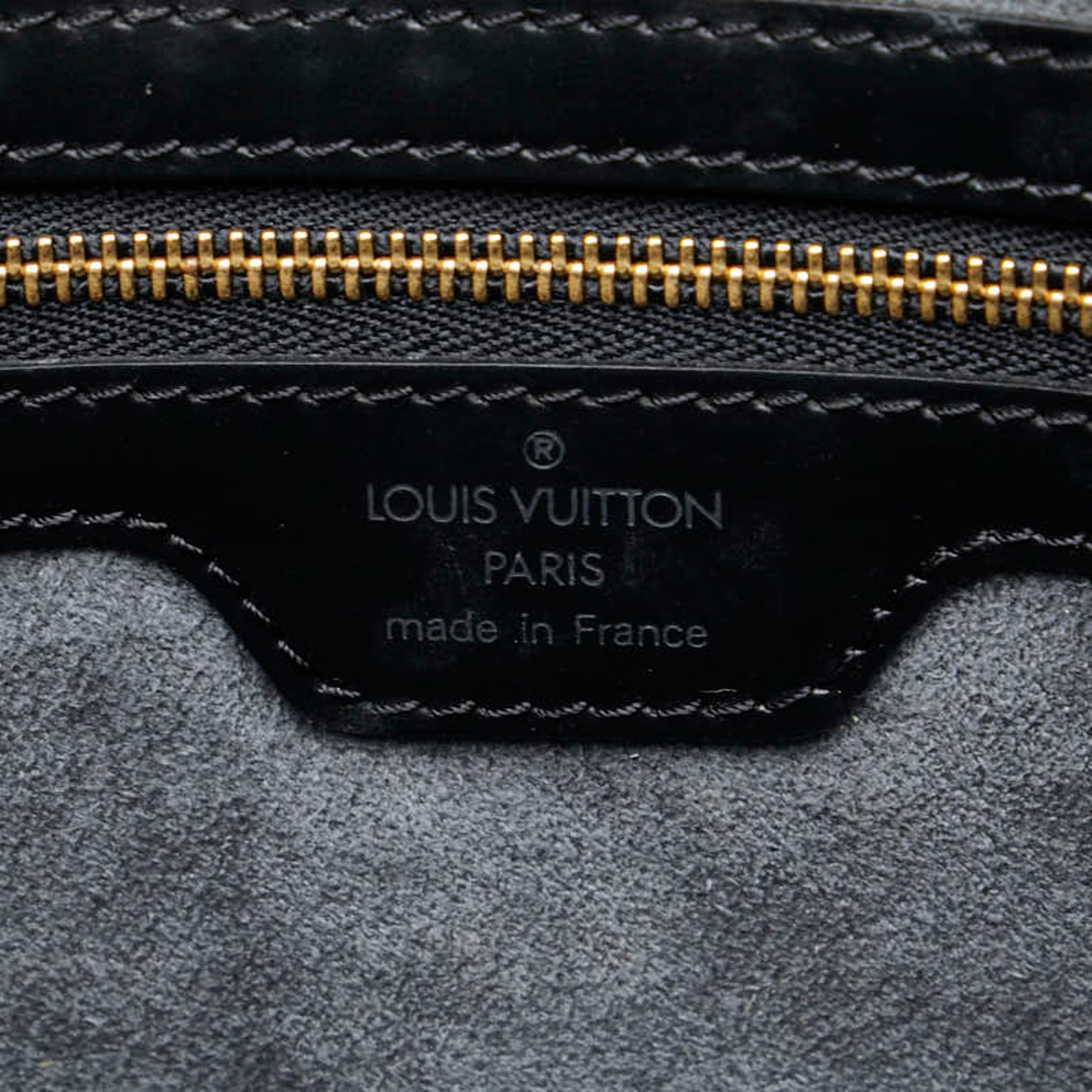 Louis Vuitton Epi Lussac Shoulder Bag Tote M52282 Noir Black Leather Women's LOUIS VUITTON