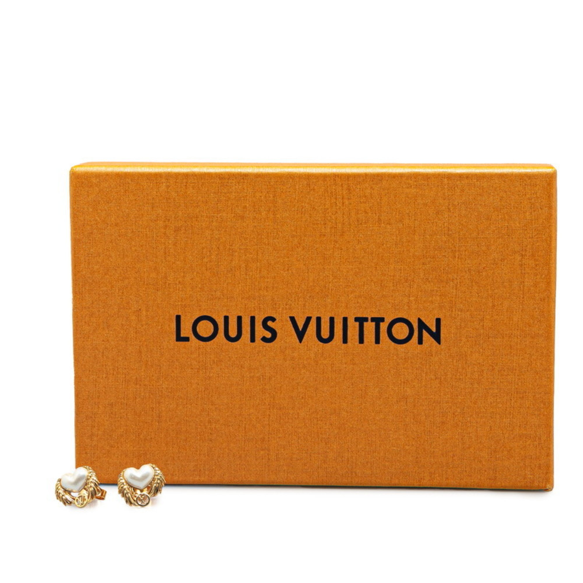 Louis Vuitton Boucle D'oreille Cool Angel Love Earrings M67442 Gold Plated Women's LOUIS VUITTON