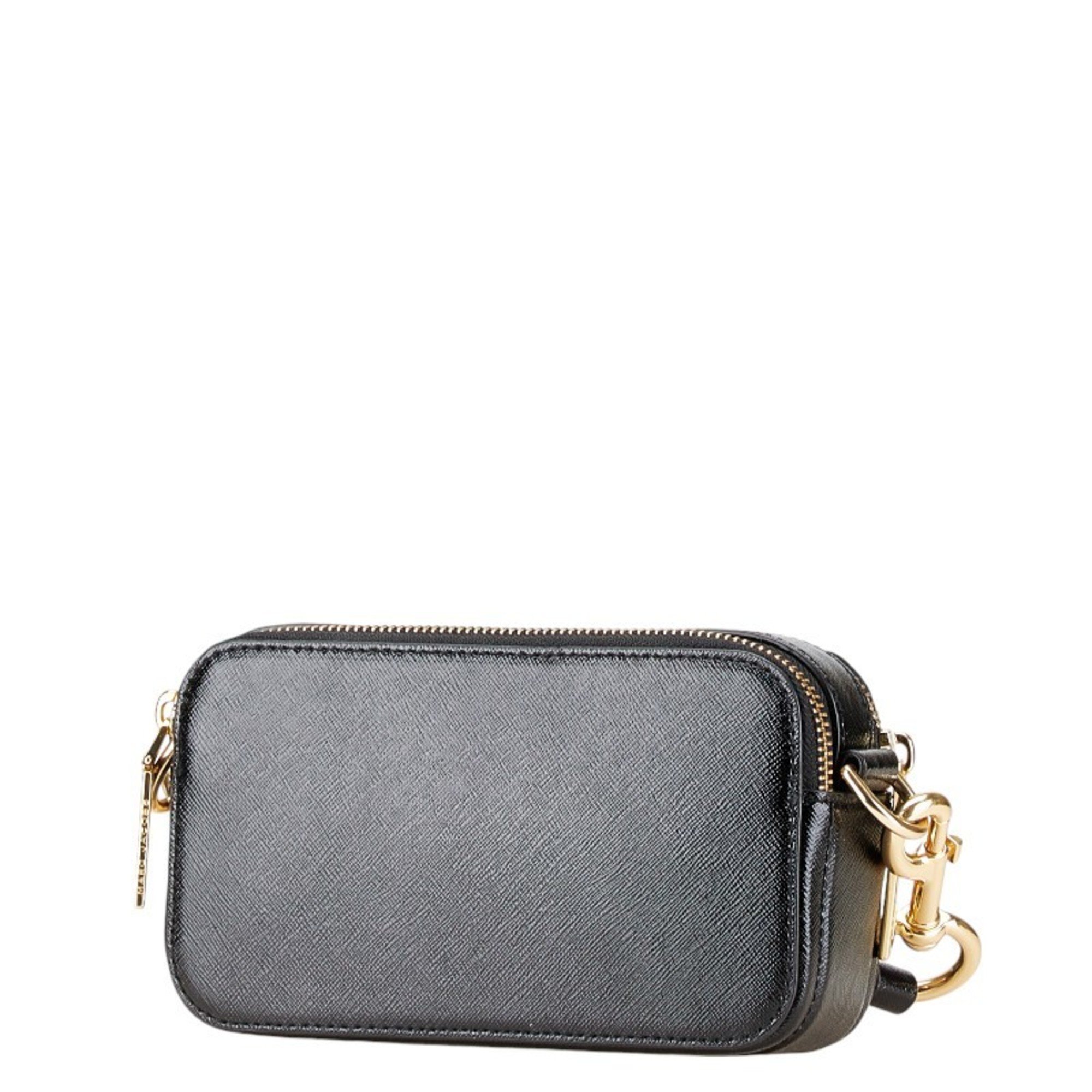 MARC JACOBS Kaia Shoulder Bag Black Leather Women's