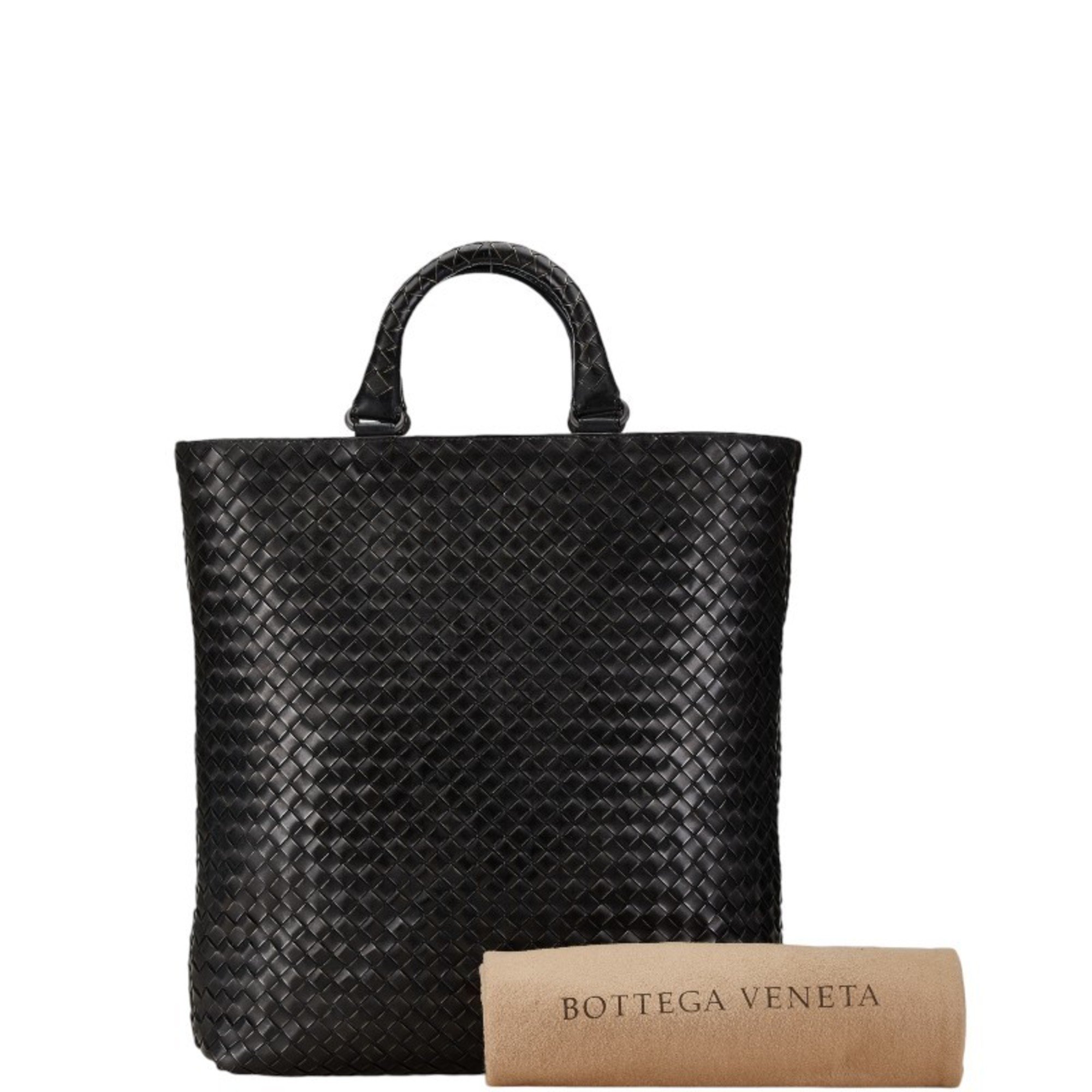 Bottega Veneta handbag tote bag black leather women's BOTTEGAVENETA