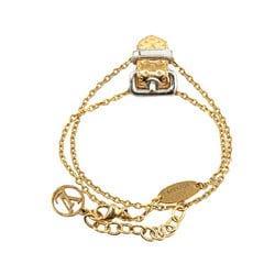 Louis Vuitton Bracelet Nanogram Belt Motif M64704 Gold Plated Women's LOUIS VUITTON