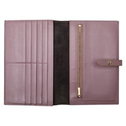 Celine Strap Large Multi-Function Long Wallet Navy Purple Leather Women's CELINE