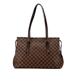 Louis Vuitton Damier Chelsea Tote Bag Shoulder N51119 Brown PVC Leather Women's LOUIS VUITTON