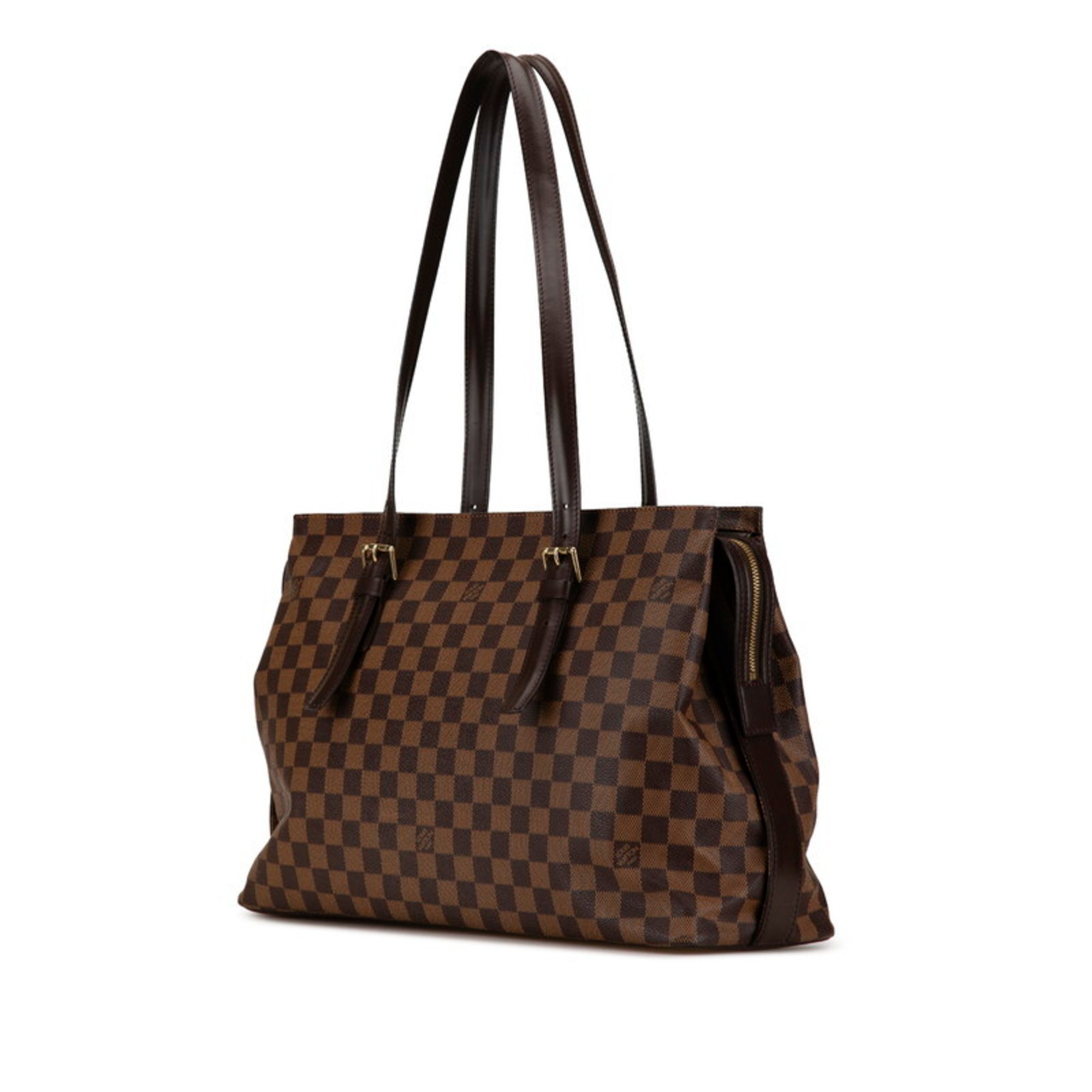 Louis Vuitton Damier Chelsea Tote Bag Shoulder N51119 Brown PVC Leather Women's LOUIS VUITTON