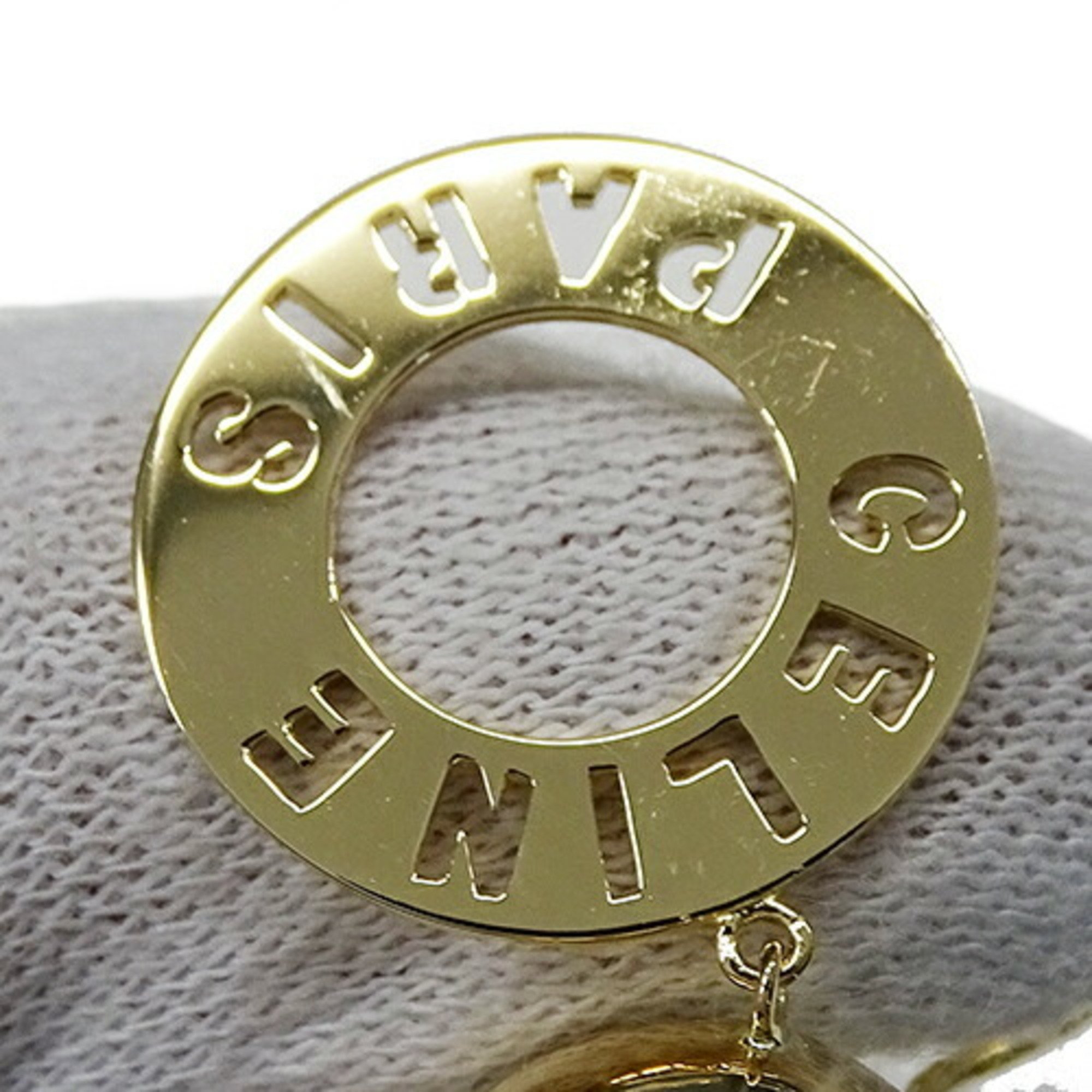 CELINE Earrings for Women, K18YG, 750YG, Circle, Yellow Gold, Polished