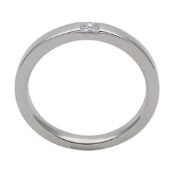 Harry Winston HARRY WINSTON Ring for Women and Men, PT950, 1P Diamond, Princess Cut, Platinum, Size 14, Polished