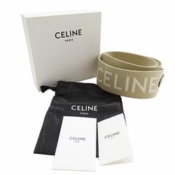 CELINE Shoulder Strap for Women and Men, Wool, Jacquard, Long Strap, Beige, White, Interchangeable