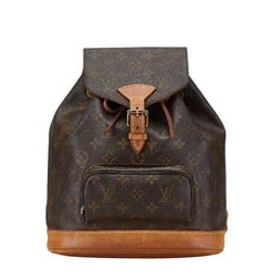 Louis Vuitton Monogram Montsouris MM Backpack M51136 Brown PVC Leather Women's LOUIS VUITTON