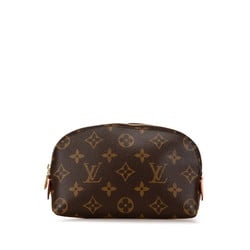 Louis Vuitton Monogram Pochette Tick PM Pouch M47515 Brown PVC Leather Women's LOUIS VUITTON