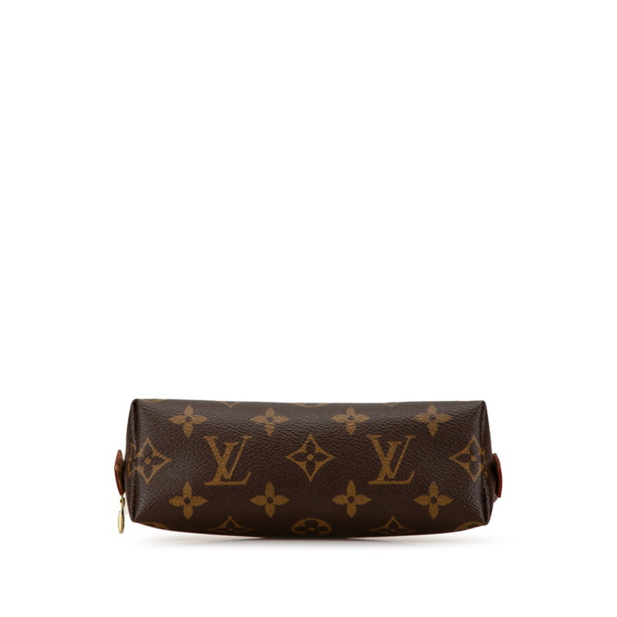 Louis Vuitton Monogram Pochette Tick PM Pouch M47515 Brown PVC Leather Women's LOUIS VUITTON