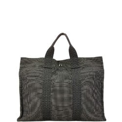 Hermes Air Line MM Tote Bag Grey Canvas Women's HERMES