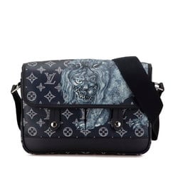 Louis Vuitton Monogram Savannah PM Chapman Brothers Bag M54248 Navy PVC Leather Men's LOUIS VUITTON