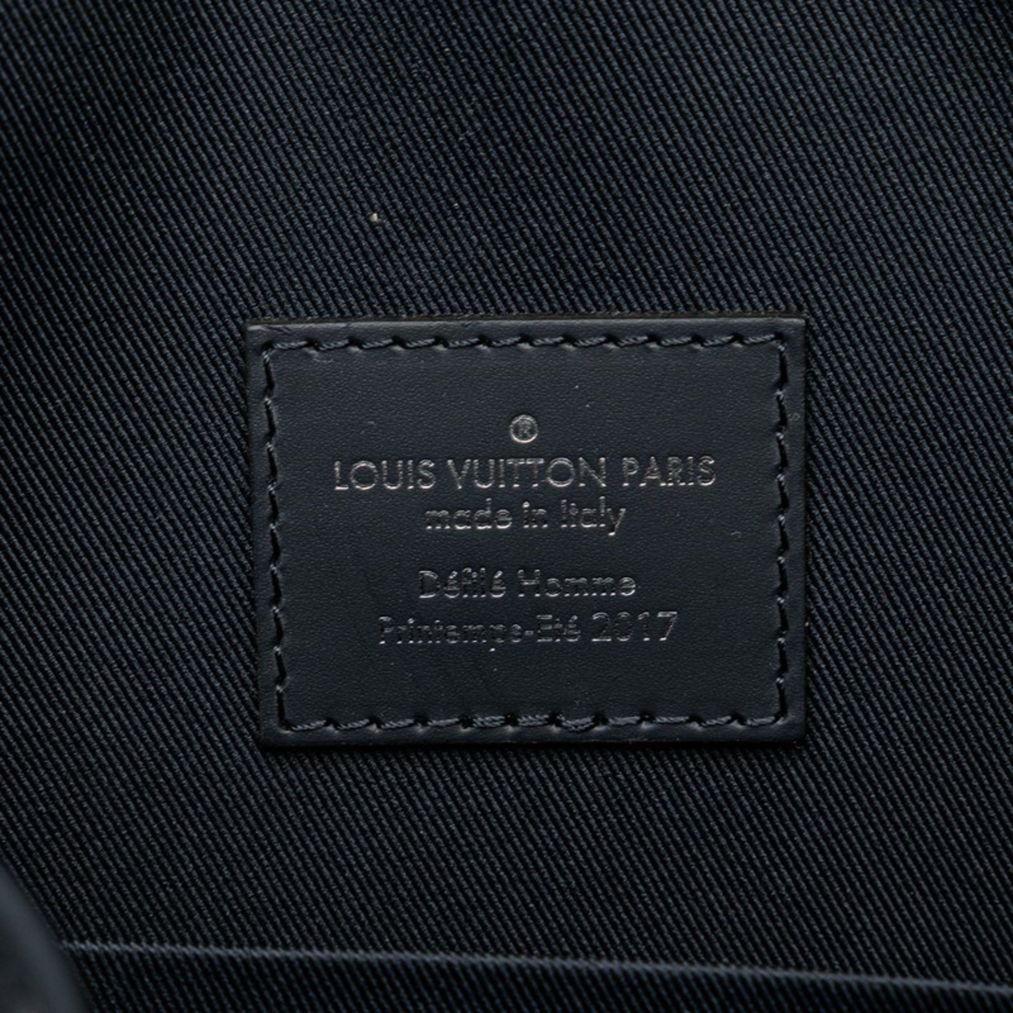 Louis Vuitton Monogram Savannah PM Chapman Brothers Bag M54248 Navy PVC Leather Men's LOUIS VUITTON