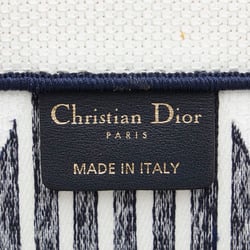 Christian Dior Dior Alps Book Tote Large Bag White Navy Canvas Women's