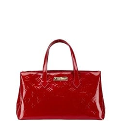 Louis Vuitton Monogram Vernis Wilshire PM Handbag M93642 Pomme d'Amour Red Patent Leather Women's LOUIS VUITTON