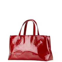 Louis Vuitton Monogram Vernis Wilshire PM Handbag M93642 Pomme d'Amour Red Patent Leather Women's LOUIS VUITTON