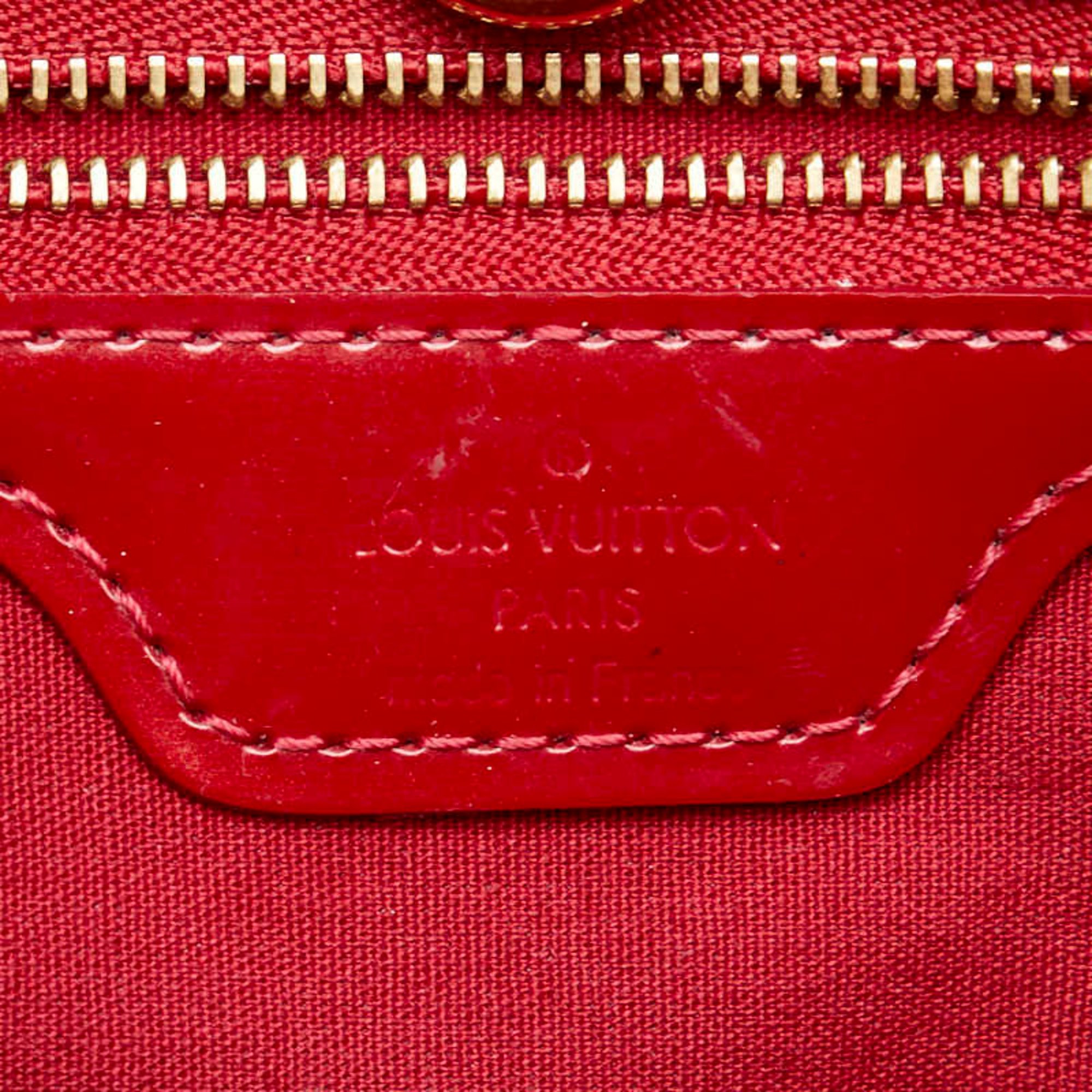 Louis Vuitton Monogram Vernis Wilshire PM Handbag M93642 Pomme d'Amour Red Patent Leather Women's LOUIS VUITTON