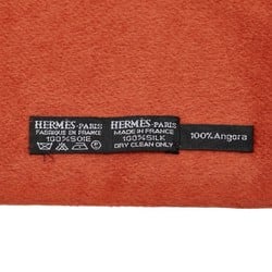 Hermes Persona Scarf Multicolor Orange Silk Angora Women's HERMES