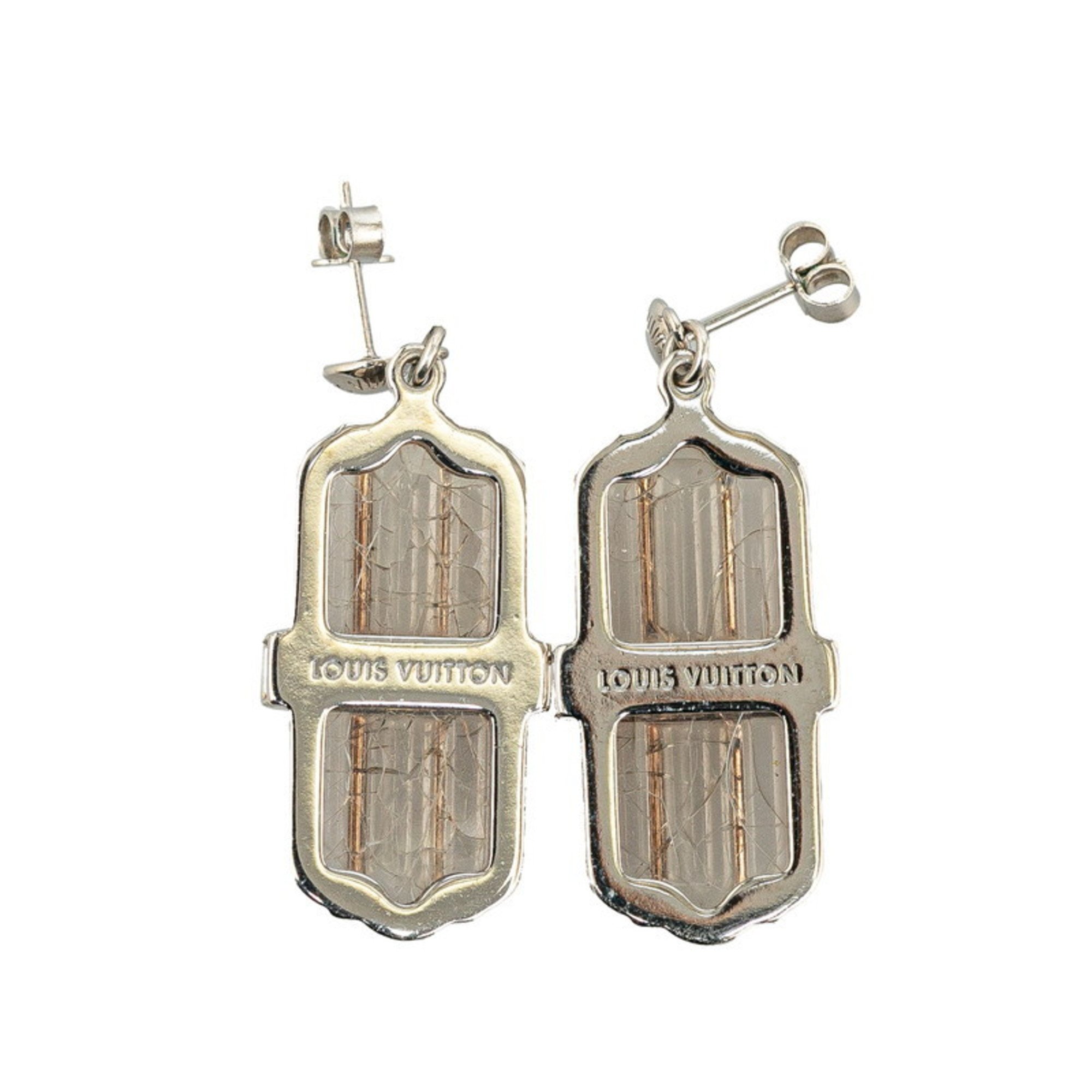 Louis Vuitton Boucle de Reuille Rock My World Earrings A2498 Silver Metal Women's LOUIS VUITTON