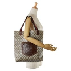 Gucci PARFUMS GG Plus Sherry Line Tote Bag Handbag Beige Brown PVC Leather Women's GUCCI