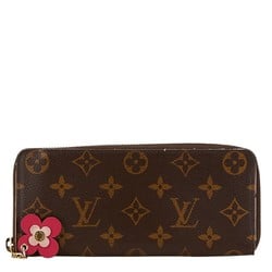 Louis Vuitton Monogram Boltfeuille Clemence Long Wallet M68314 Fuchsia PVC Leather Women's LOUIS VUITTON