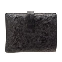 Hermes HERMES Wallet for Women and Men Bi-fold Bearn Compact Epsom Black W Stamp (Manufactured in 2024)